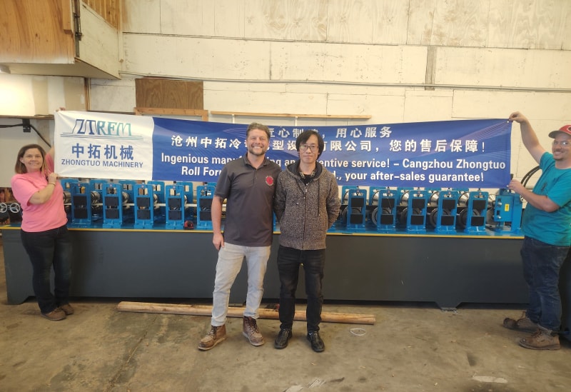 沧州贝斯特全球最奢华再创佳绩彩钢瓦滴水檐设备在美国佛罗里达成功投产运行稳定
